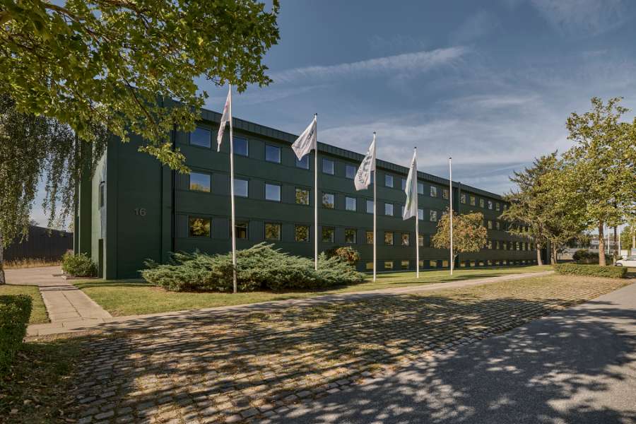 Modernes Büroumfeld in Gladsaxe in Stahlprofile gehüllt, Transformervej 14, 2860 Søborg, Dänemark